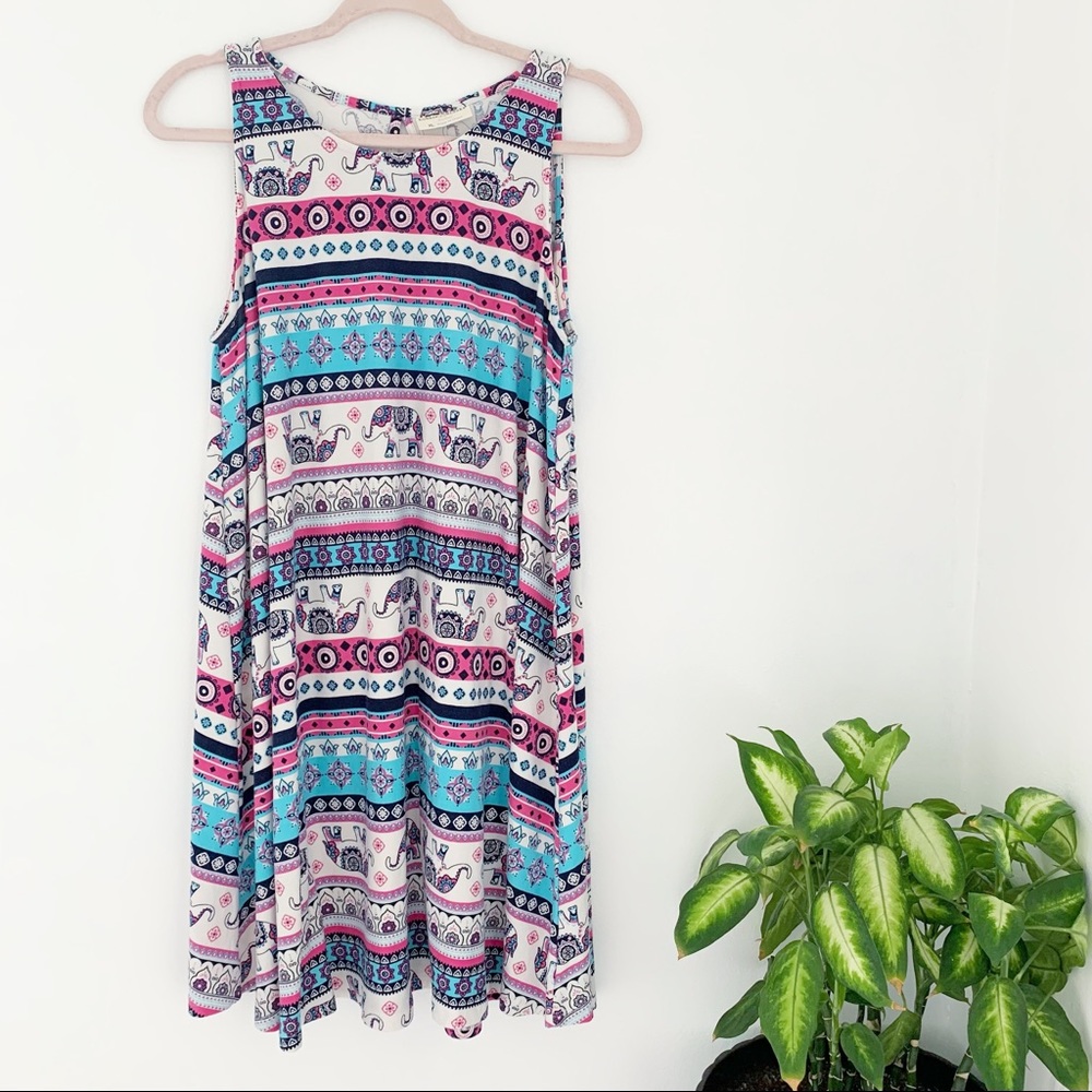 Bobbie Brooks elephant printed dress